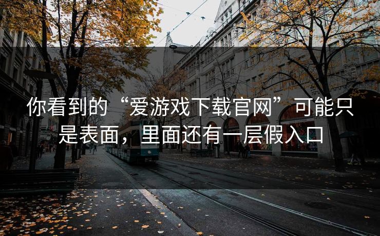 你看到的“爱游戏下载官网”可能只是表面，里面还有一层假入口
